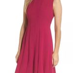 Revolve x Julia Jordan Fuchsia Sleeveless Zip A-Line Panel Pleat Dress Photo 0