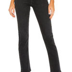 AGOLDE  Riley High Rise‎ Straight Crop Jeans in Panoramic Black Size 25 Photo 0
