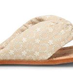 Kork-Ease NIB  KORKS Women's  Poppy Thong Sandal Cream Fabric Floral Photo 5