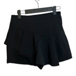 ZARA Black Ruffle Mini Skort Photo 0