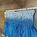 Lucky In Love 14” Paradise Smocked High Waist‎ Blue Print Tennis Skirt Size M Size M Photo 6