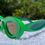 Y2K Futuristic Green Two Toned Frames Photo 2