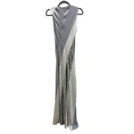 Diane Von Furstenberg  Sleeveless Silk Floor Length Gown w/ Sequins Appliqué Sz 2 Photo 8