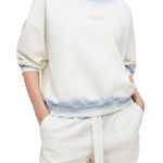 ALLSAINTS Spray Storn Cotton Sweatshirt medium chalk with with blue effects Photo 0