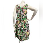 Moulinette Soeurs Anthony Akebia Sleeveless Green Floral Hawaiian Flowers Theme Photo 1