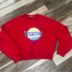 frame denim Frame red cropped pullover sweatshirt Photo 0