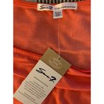 *NEW* Seven 7 Flutter Short Sleeve Tie Front T-Shirt Top Coral Orange Size XL Photo 8