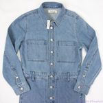 Madewell Denim Relaxed Coverall Jumpsuit in Glenroy Wash, NWT, size S Photo 9
