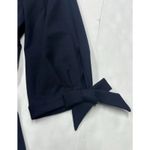 Talbots  Ponte Knit Fit & Flare Dress Size 14 Navy Blue Career Classic Stretch Photo 4