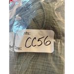 Aerie Sleeveless Plunge Split Neck Raw Hem Crop Top Green Women's Size Medium Photo 8