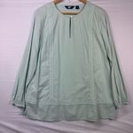 Lands' End Lands’ End Womans Eyelet Keyhole Tunic Top Size Medium Photo 0