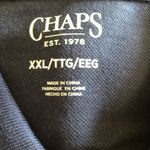 CHAPS Womens Sleeveless Polo Shirt Size XXL Navy & White New Photo 3