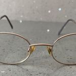 Guess EYEGLASSES FRAMES ONLY BRN 47-20 140 gold round full rim Photo 0
