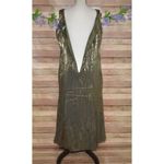 Alex Evenings ALEX Evening Formal Dress Jacket Green Iridescent Bead 18WP Mother of the Bride Photo 11