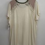 Torrid Super Soft Slub Jersey Crochet Varsity Tee Size 3X Photo 1