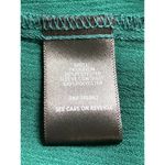 Torrid  Size 3X Crinkle Gauze Lace Bishop Sleeve Blouse V Neck Christmas Green Photo 5