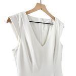 Black Halo Mattia Sheath Dress White Sz 4 Photo 3