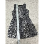 Attention Womans  Gray Black Leopard Print Dress Pullover Sleeveless Xl Photo 5