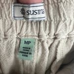 Susina Linen Blend Women's Beige Pull On Pants Size M Petite Lagenlook Coastal Size M Photo 1