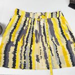 Kenneth Cole New York Women's Abstract Print A Line Silk Skirt Size S P Yellow Photo 5