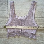 Wet Seal West Seal Lined Lace Crop Tank Top‎ Size M Boho Pink Photo 3