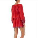 Melissa Odabash Red Nadja Embroidered Short Mini Women's Dress size Small Photo 2