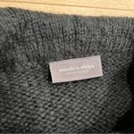 Wooden Ships Anthropologie  Black White Wool Cowl Neck Sweater Size S/M Photo 2
