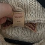 Abercrombie & Fitch VTG Y2K Cable Knit Hoodie Hooded Sweater Cream Medium Photo 3