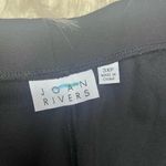 Joan Rivers Joan River black faux leather front panel cropped pants sz 3XP Photo 2