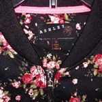 Ashley by 26 International  Black Floral Jacket Photo 2