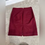 J. Crew Factory The Pencil Skirt Womens Size 2
Burgundy Double Serge Wool Blend Red Photo 4