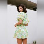 Sabo Skirt SABO Milo green floral cut out mini dress Photo 2