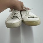 Salvatore Ferragamo  Sneakers‎ Womens 8 White Croc Embossed Leather Shoes Photo 1