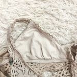 Aerie Lace Floral Racerback Bralette Tan Size Small Photo 3