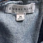 Gianni Bini Rein Rosette Dark Wash Denim Micro Mini Skirt Y2K Piece (Sz 26) Photo 3