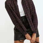 Madewell  Long Sleeve XS Flannel Westlake Shirt In Stoppard Plaid Oversized Photo 0