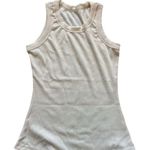 Women's Ribbed Beige Sleeveless Tank Top Size M Tan Size M Photo 1