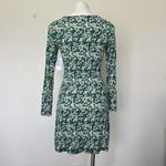 BP Floral Dress XXSmall Knit long Sleeve aqua Blue Green XXS Photo 5
