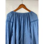 Old Navy Women’s  Blue Button Up Long Sleeve Blouse Size XL Photo 3