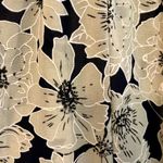 Siren Lily  Women’s Maternity Floral Sheer Blouse V-neck Elastic Waist Large Photo 4