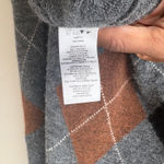 Rails  Sweater Argyle Wool Gray Collared Polo Sweater Preppy Academia Size M Photo 9