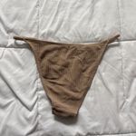 Cabana Del Sol NWT  Womens Size Large Bikini Bottom Top Set Brown Summer Beach Photo 9