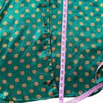 Victoria's Secret Vintage  Emerald Green Floral Print Satin Pajama Dress‎ Small Photo 5