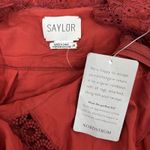 Saylor Celia Puff Shoulder Lace Mini Dress Russet Orange Size XS Photo 11