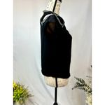 Maje  Lisea Cold-Shoulder Crepe Top 100% Viscose Black S Photo 9