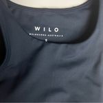 Wilo the Label Athletic Sporty Workout Navy/Marigold High Neck Sports Bra Sz S Yellow Photo 7