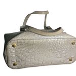 Brahmin  Crocodile-Embossed Melbourne Asher Beige Handbag Photo 2