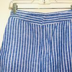 LC Lauren Conrad Blue Striped High Rise Cropped Pants Photo 2