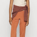 Athleta Athlete Brooklyn Height Joggers burnt orange Like New Size 8 Photo 0