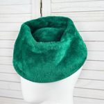 Vintage Faux Fur Pillbox Hat Emerald Green Retro MCM 60s Church Photo 1